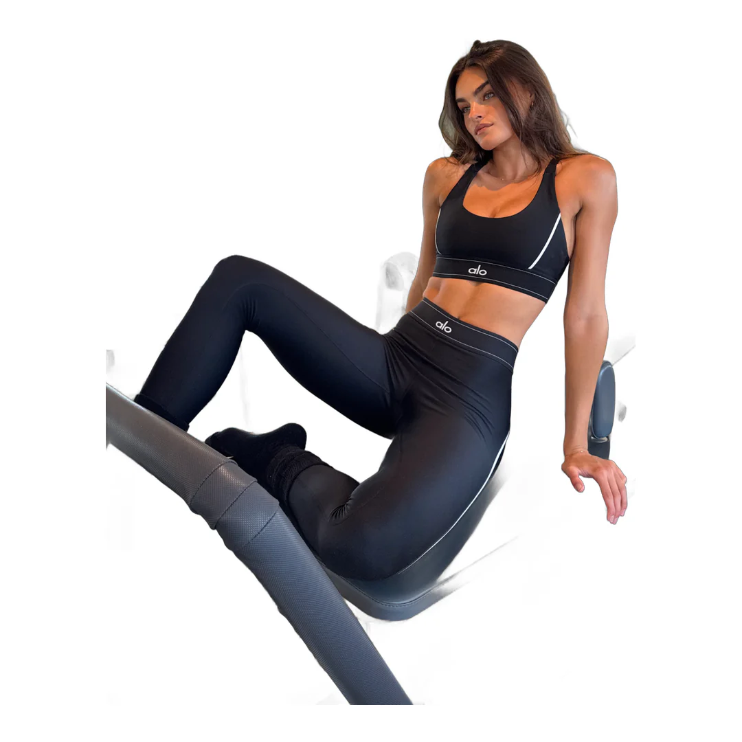 alo Airlift High-Waist Suit Up Legging - Black/White - Image 6