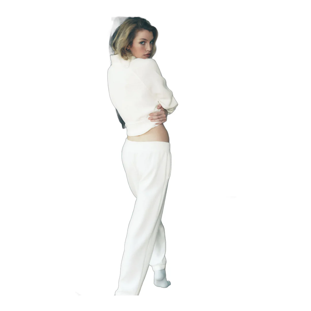 alo Waffle Weekend Escape Jogger - Ivory