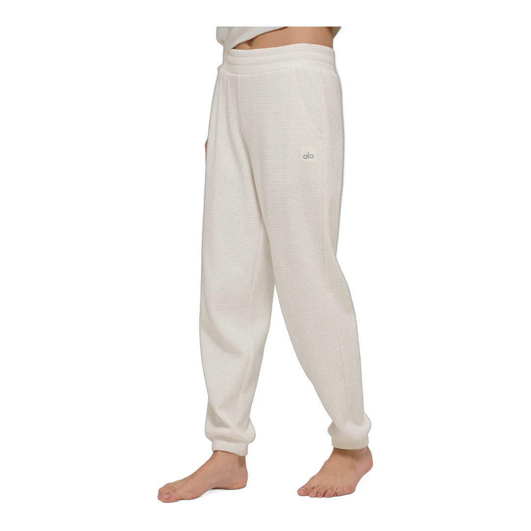 alo Waffle Weekend Escape Jogger - Ivory - Image 3