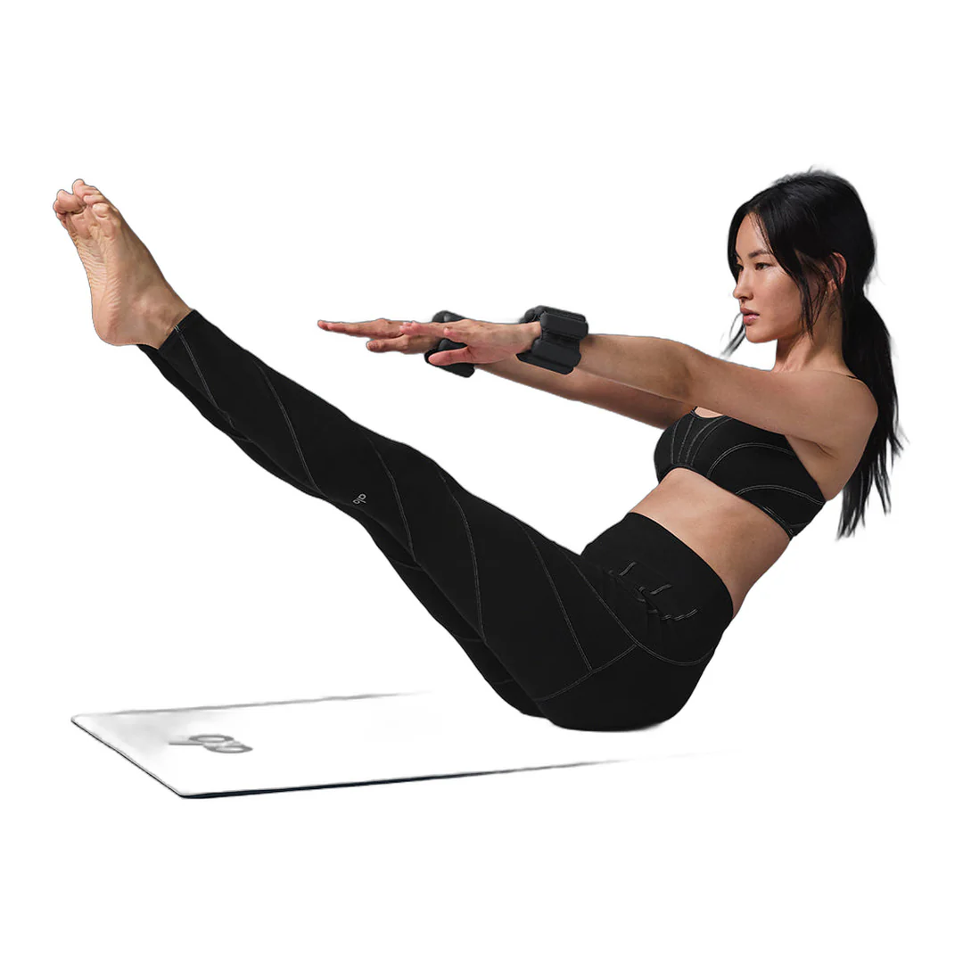 alo Alosoft High-Waist Sunray Legging - Black/White - Image 4