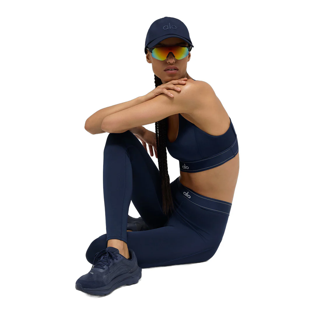 alo Airlift High-Waist Suit Up Legging - Navy/Navy - Image 4