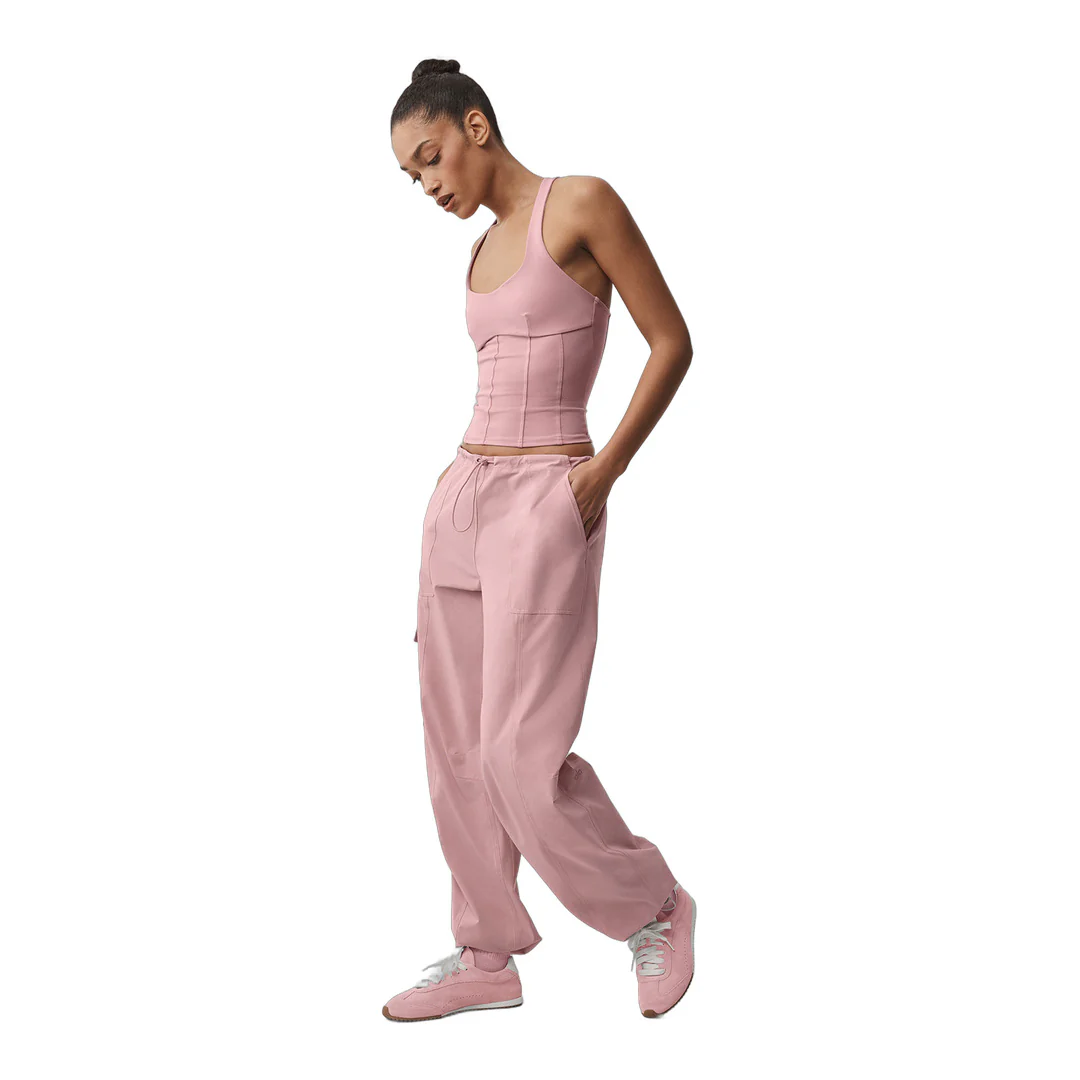 alo Low Rise Megastar Cargo Pant - Vintage Pink - Image 6
