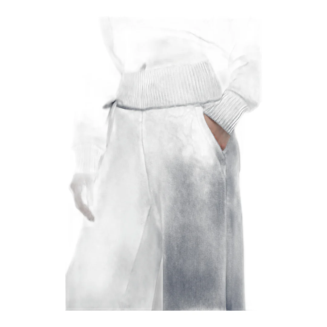 alo Serenity Wide Leg Sweatpant - Bluestone - Image 3