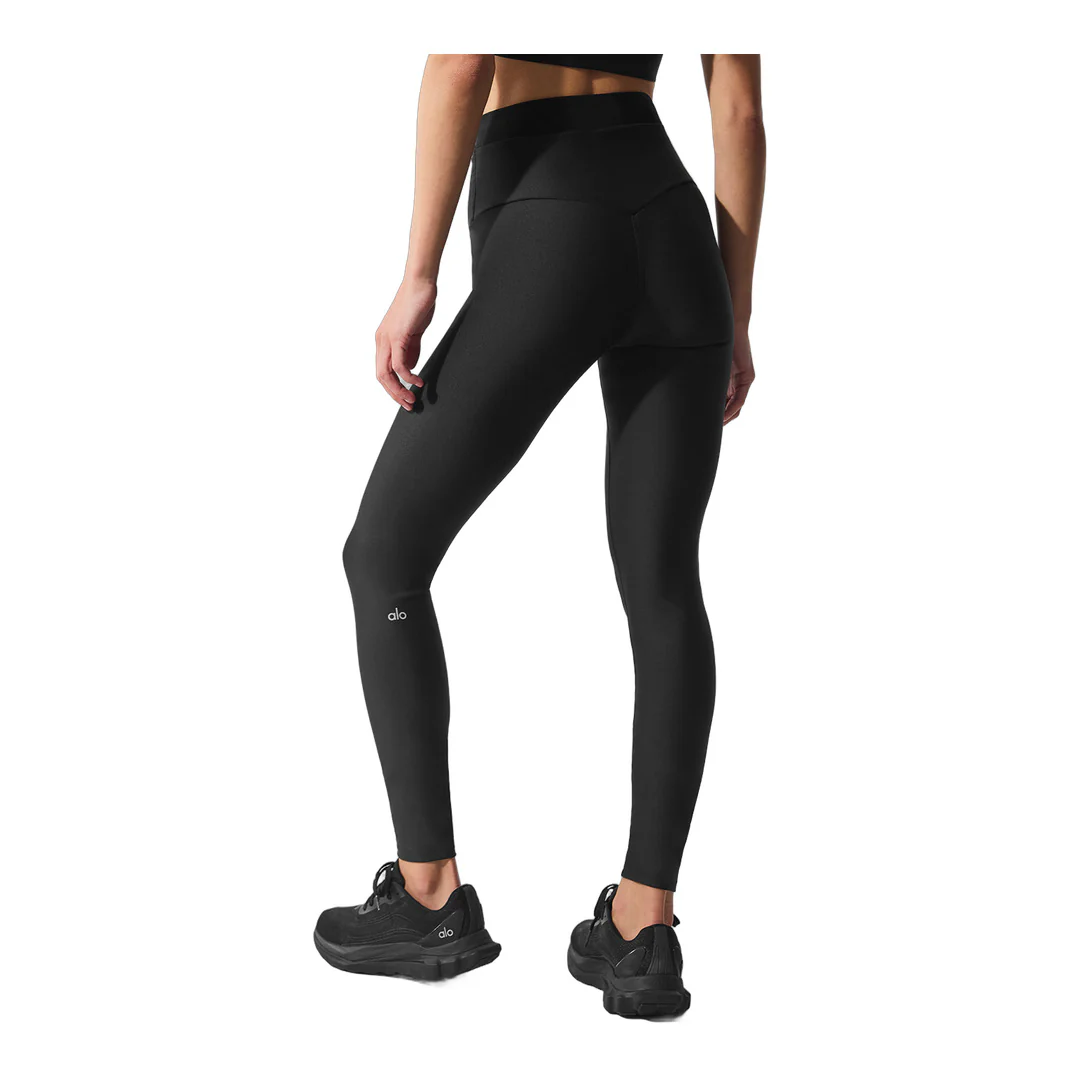 alo Airlift Mesh High-Waist Divine Legging - Black - Image 3