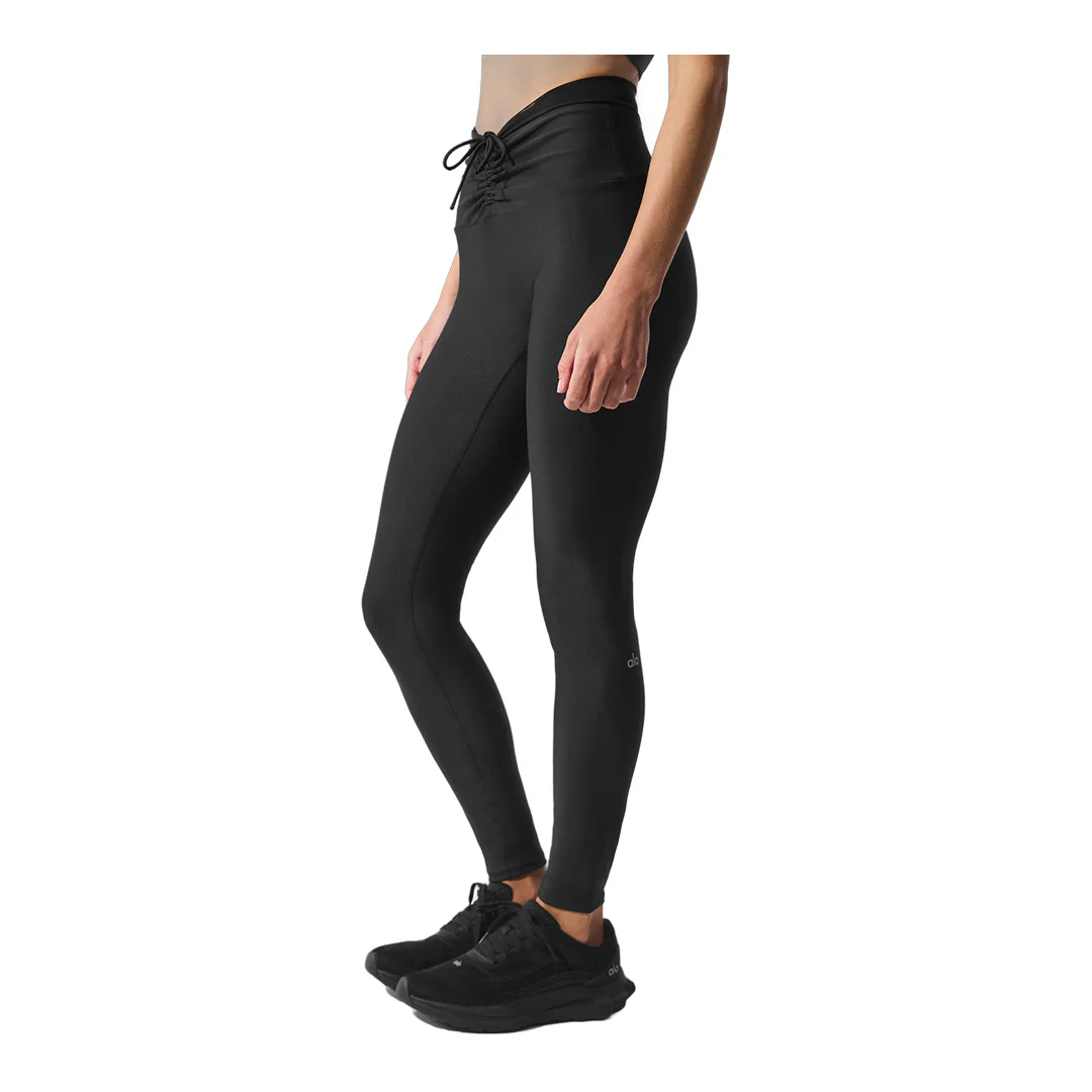 alo Airlift Mesh High-Waist Divine Legging - Black - Image 4