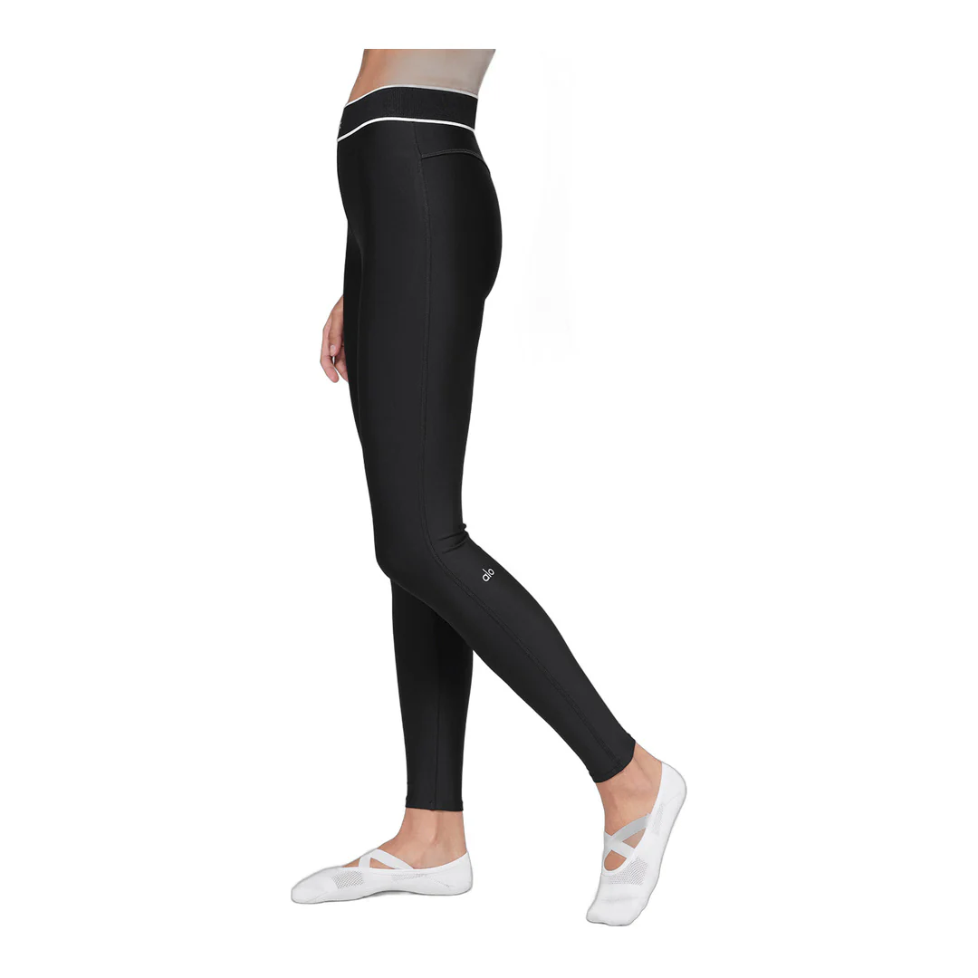 alo Airlift High-Waist Alignment Legging - Black/White - Image 4