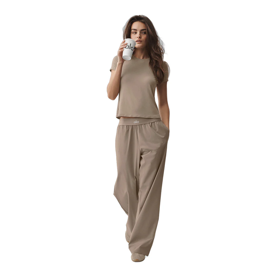 alo Suit Up Trouser (Long) - Gravel