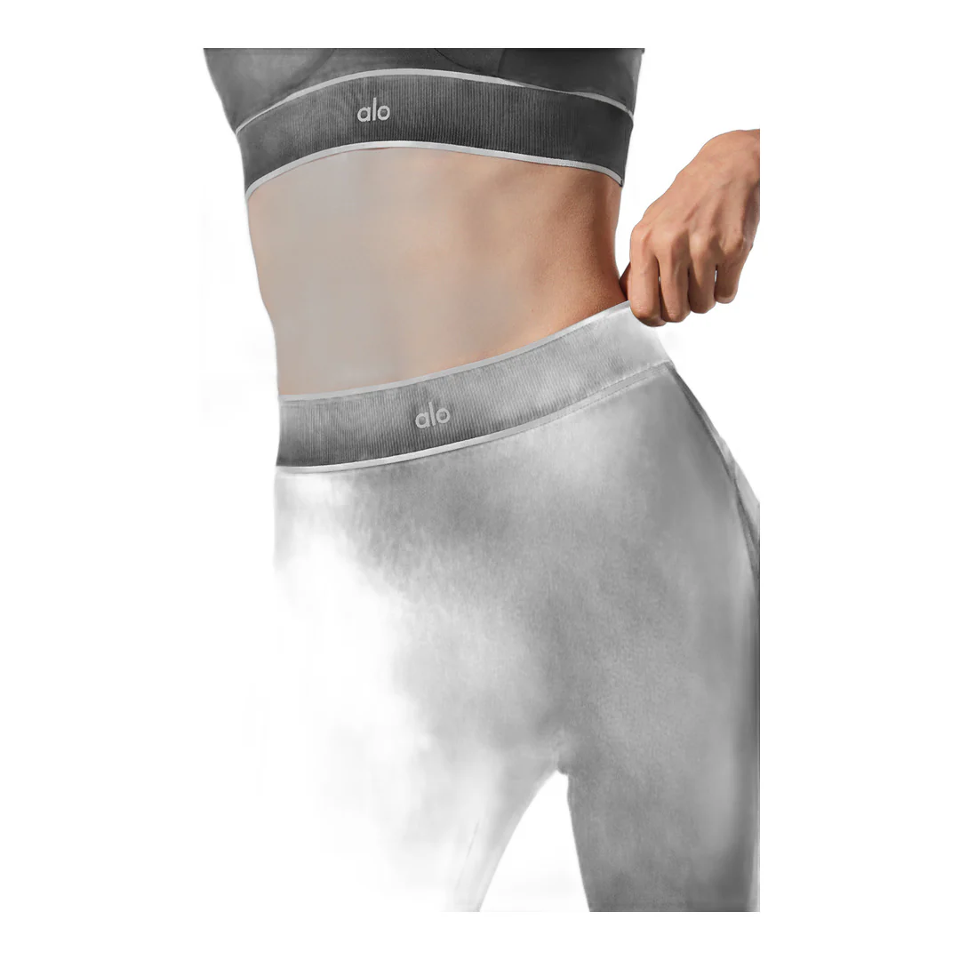 alo Airlift Mesh High-Waist Darling Stirrup Legging - Black - Image 3