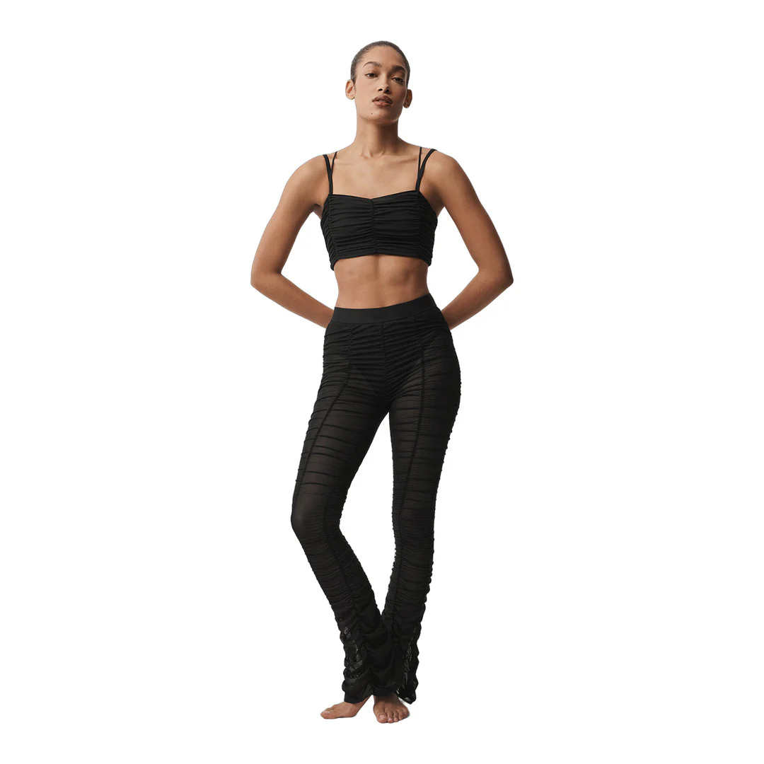 alo Airlift Mesh High-Waist Cherish Legging - Black