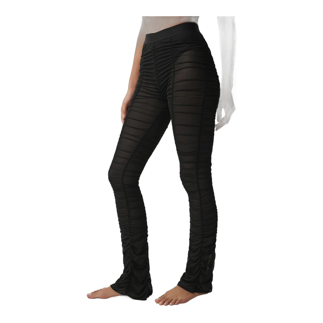 alo Airlift Mesh High-Waist Cherish Legging - Black - Image 3