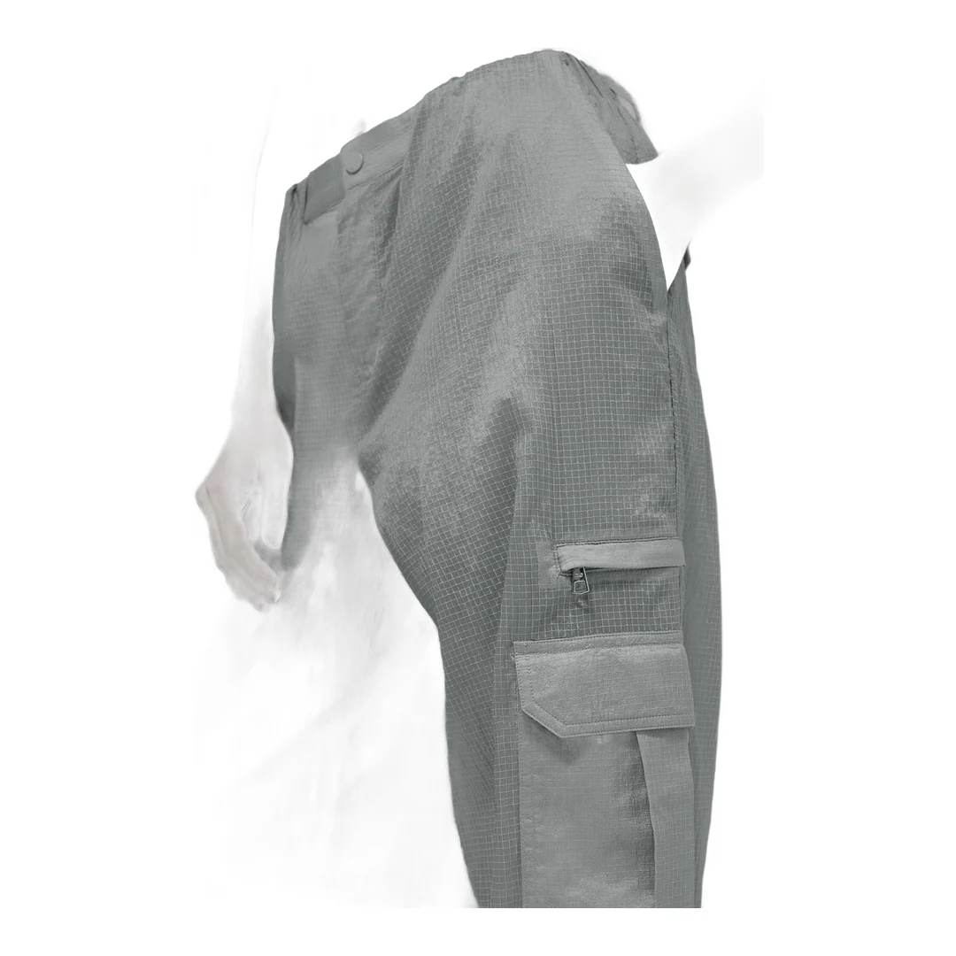 alo Sheer Game Time Wide Leg Jogger - Lunar Grey - Image 2