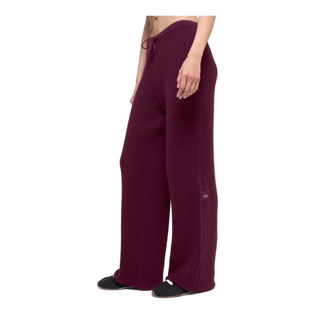 alo Supernatural Sweater Pant - Burgundy - Image 5