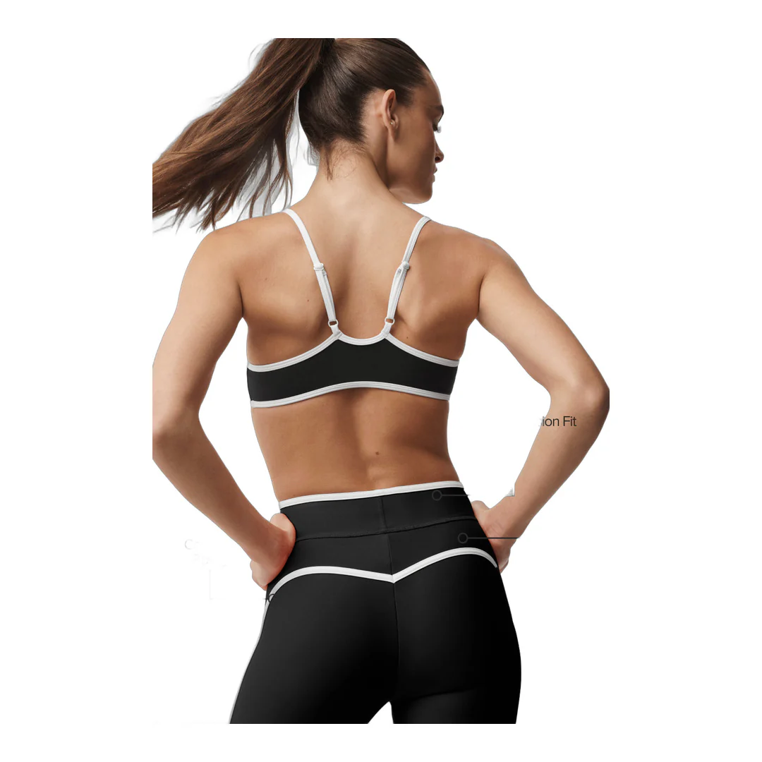 alo Airlift High Waist Charger 7/8 Legging - Black/White - Image 2