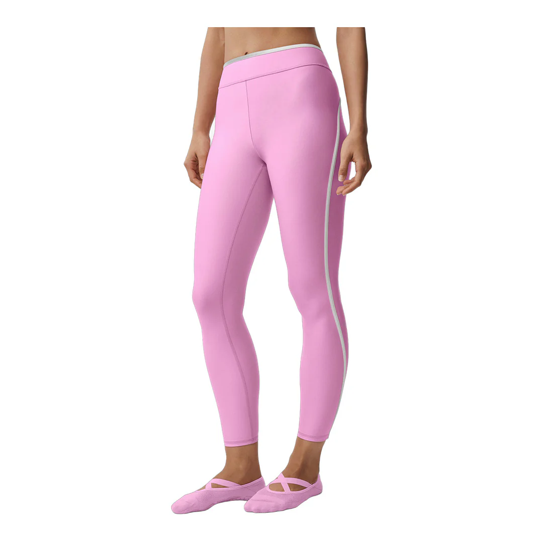 alo Airlift High Waist Charger 7/8 Legging - Candy Heart Pink/White
