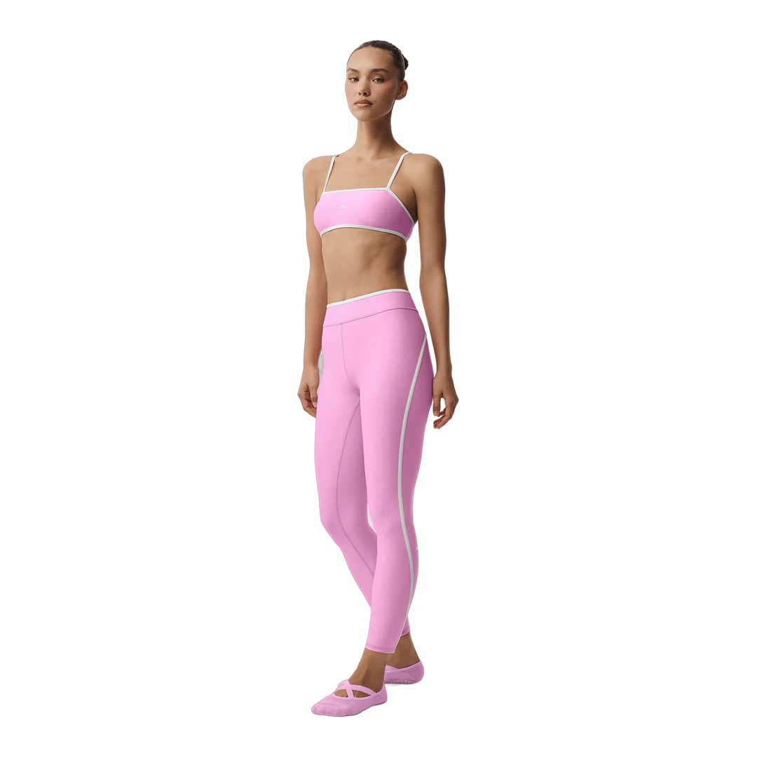 alo Airlift High Waist Charger 7/8 Legging - Candy Heart Pink/White - Image 5