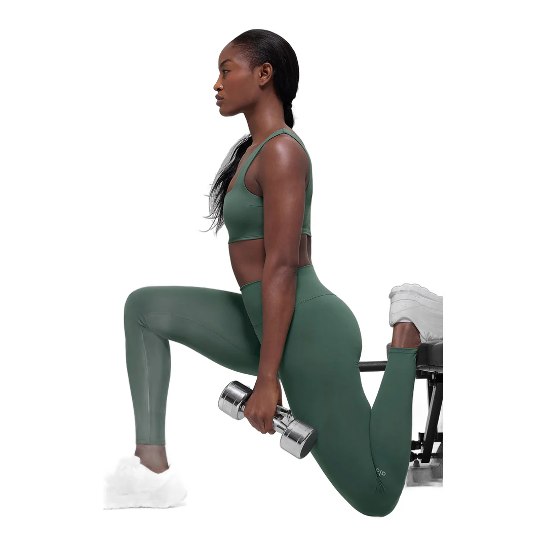 alo ALO Softsculpt High-Waist Legging - Clover Green - Image 4