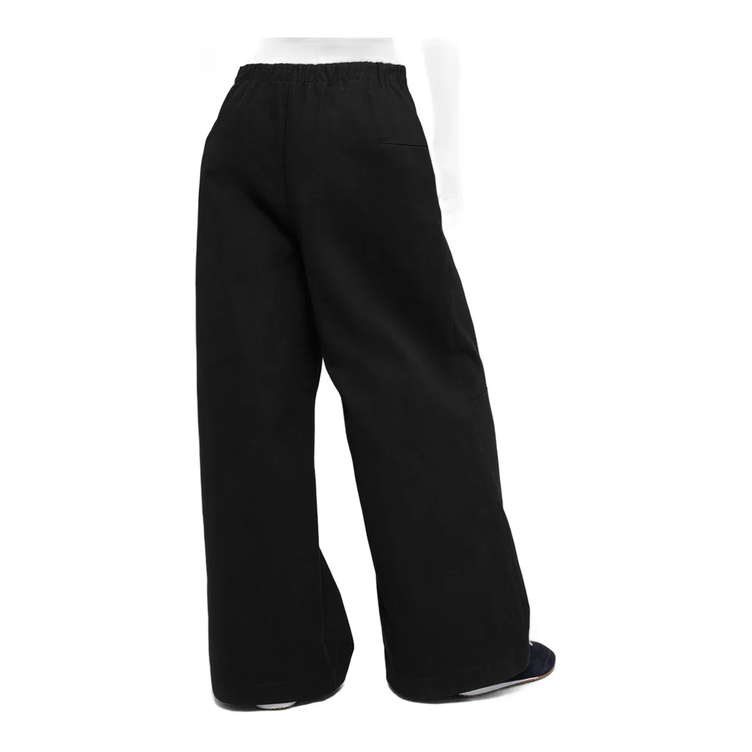 alo High-Waist Main Character Wide Leg Trouser - Black - Image 3