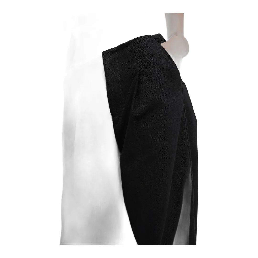 alo High-Waist Main Character Wide Leg Trouser - Black - Image 4