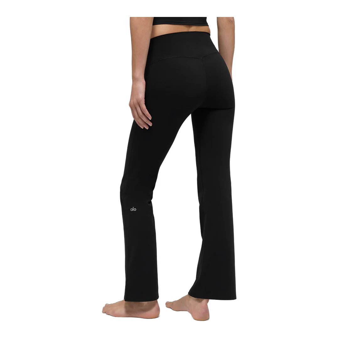 alo ALO Softsculpt High-Waist 7/8 Bootcut Legging - Black - Image 3
