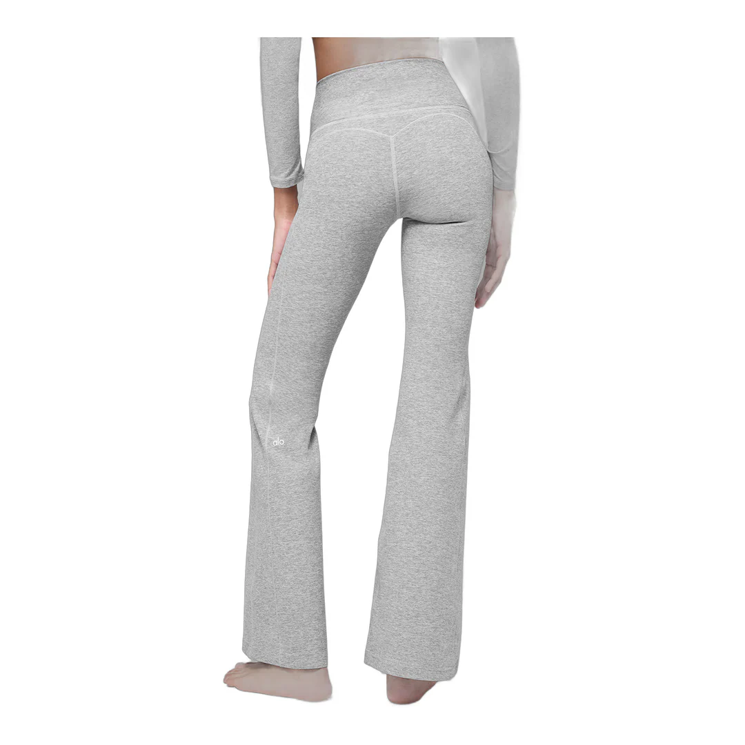 alo Alosoft Intuition High-Waist Bootcut - Athletic Heather Grey - Image 3