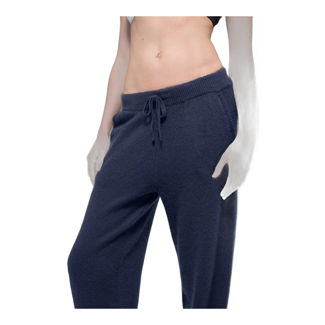 alo Wool Cashmere High-Waist New Class Jogger - Navy - Image 3