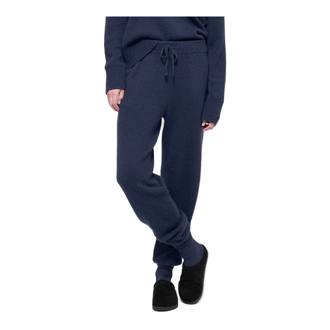 alo Wool Cashmere High-Waist New Class Jogger - Navy - Image 4