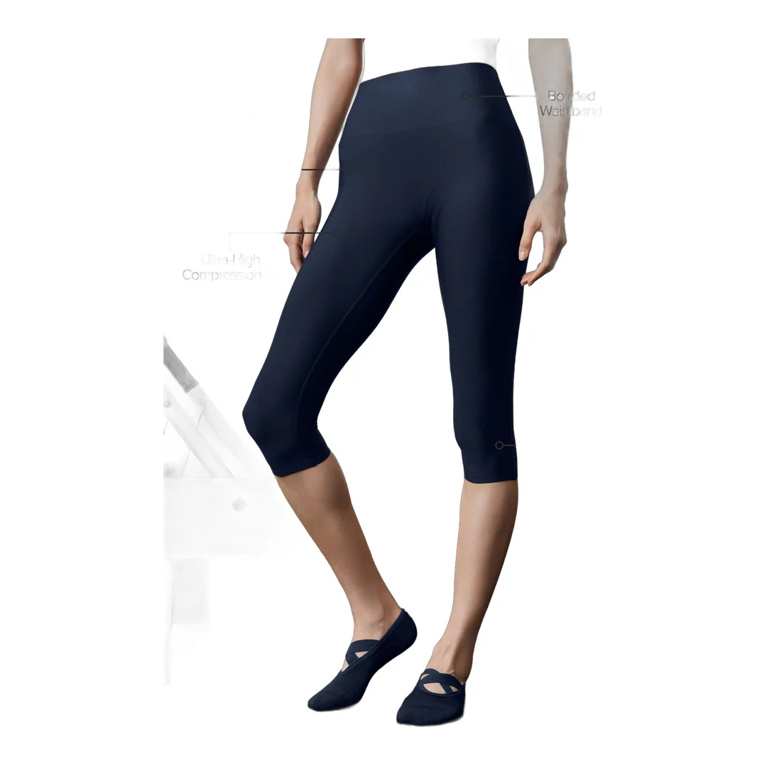 alo Airlift High-Waist Sleek Capri - Navy - Image 2