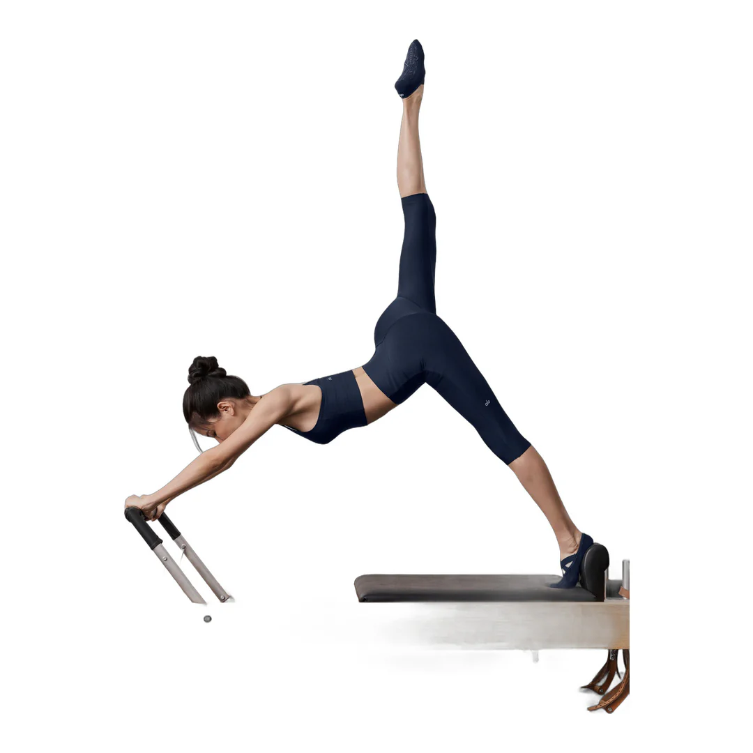 alo Airlift High-Waist Sleek Capri - Navy - Image 5
