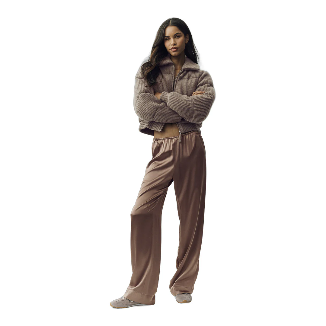 alo Silk Luminous Pant (Long) - Alpine Cocoa