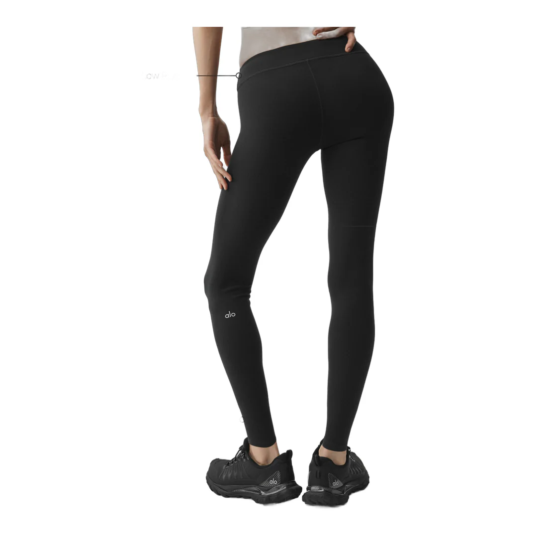 alo Airbrush Low-Rise 7/8 Legging - Black - Image 2