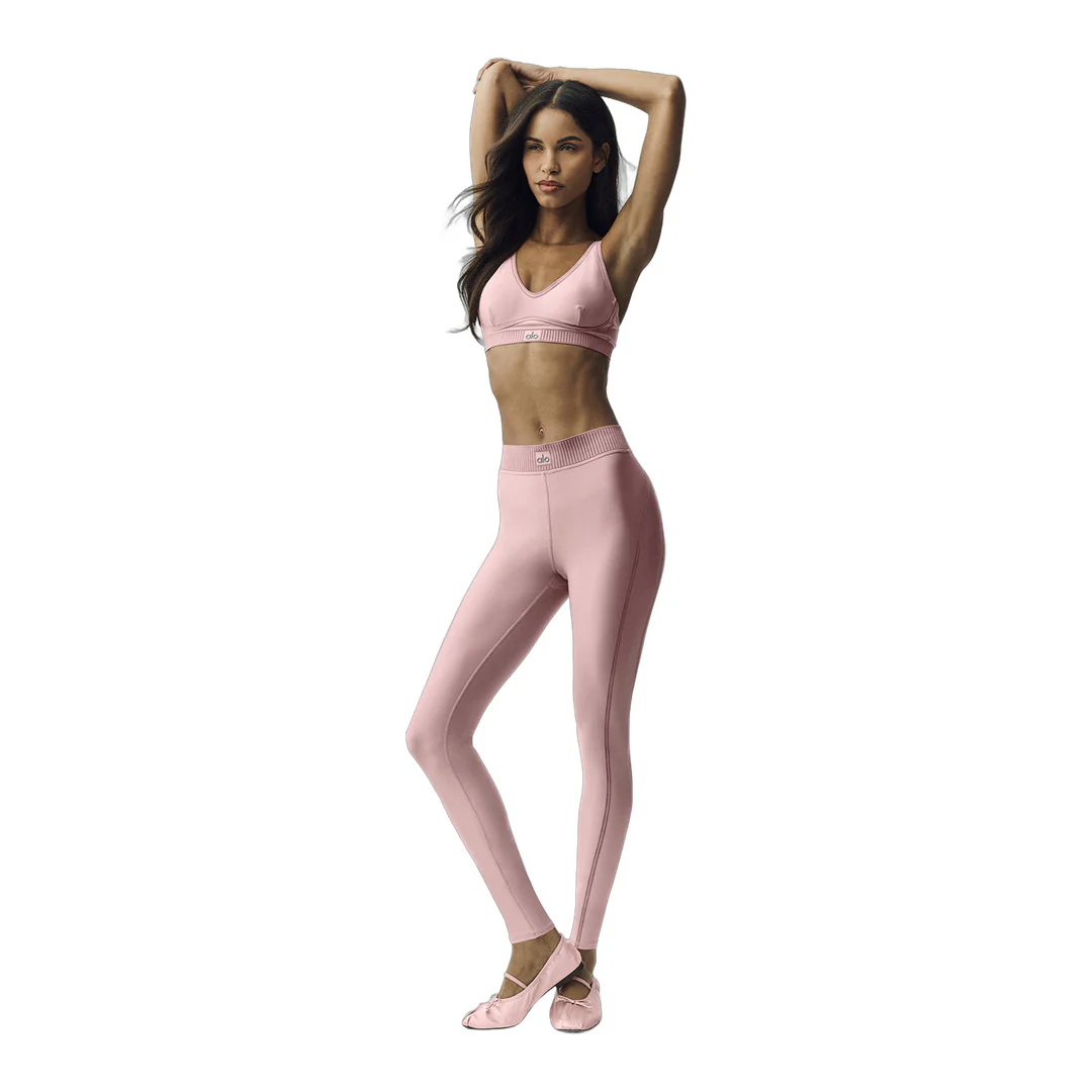 alo Airlift Line Up Mirage 7/8 Legging - Pink Champagne