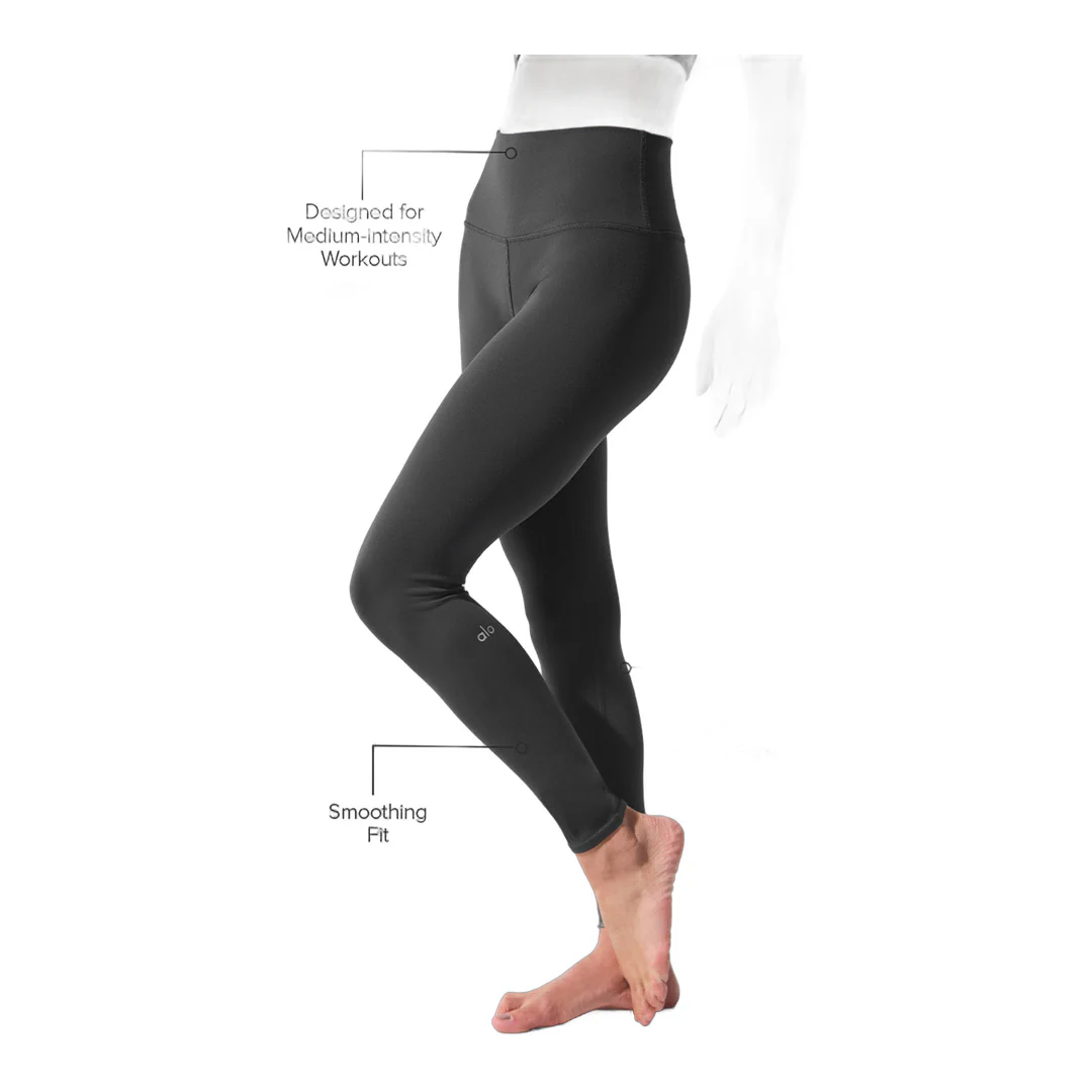alo High-Waist Airbrush Legging - Anthracite - Image 2