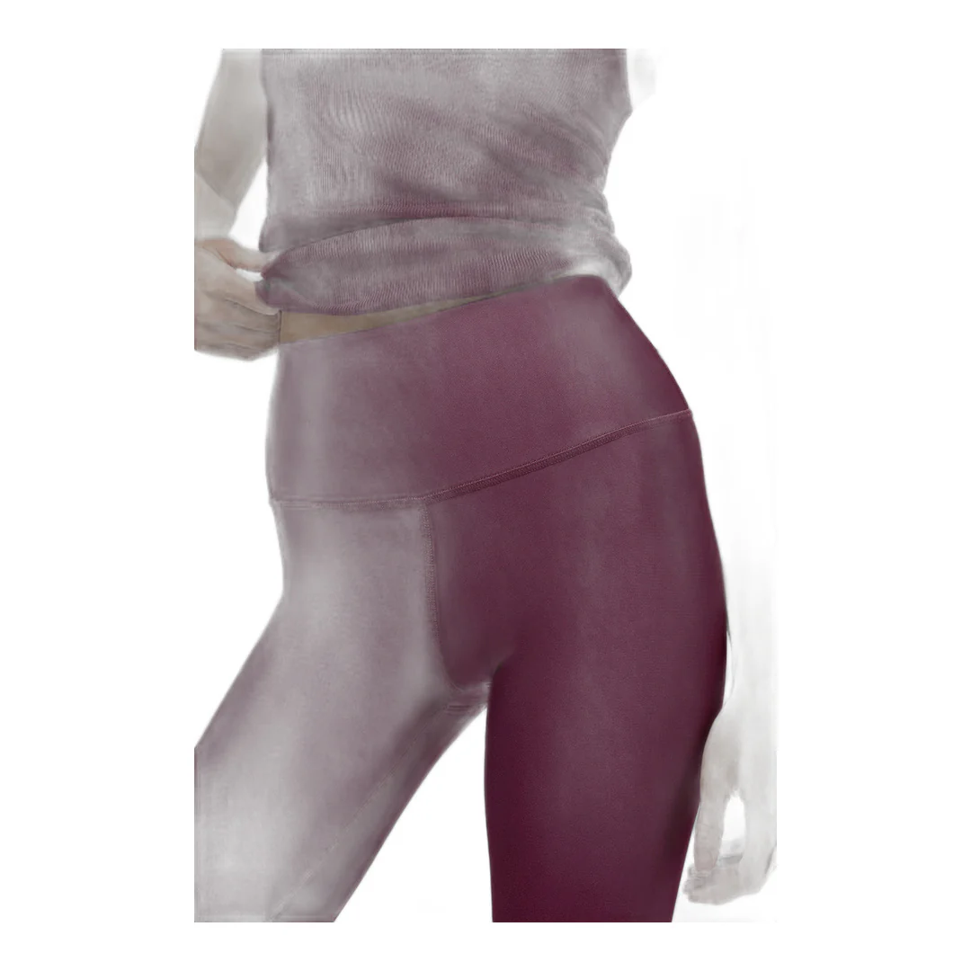 alo High-Waist Airlift Legging - Burgundy - Image 2