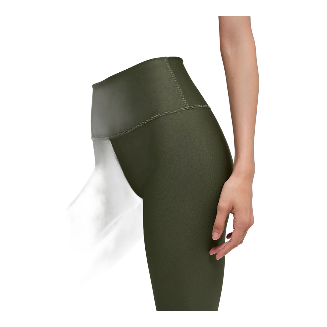 alo High-Waist Airlift Legging - Green Olive - Image 3