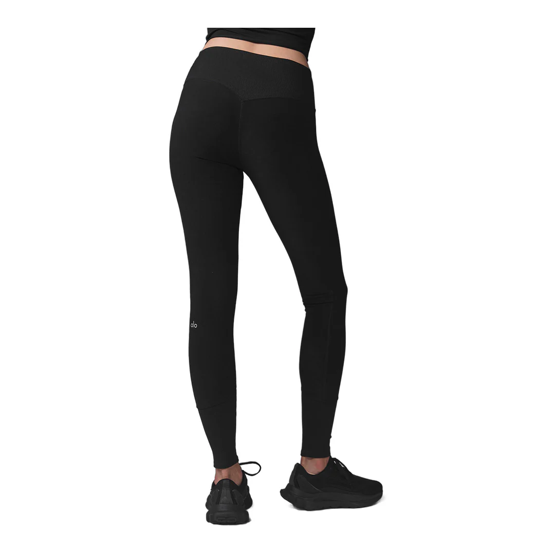 alo High-Waist Alosoft Lounge Legging - Black - Image 3