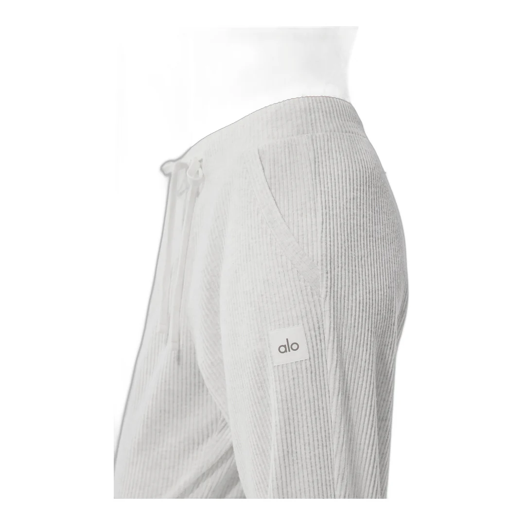 alo Muse Sweatpant - White Heather - Image 4