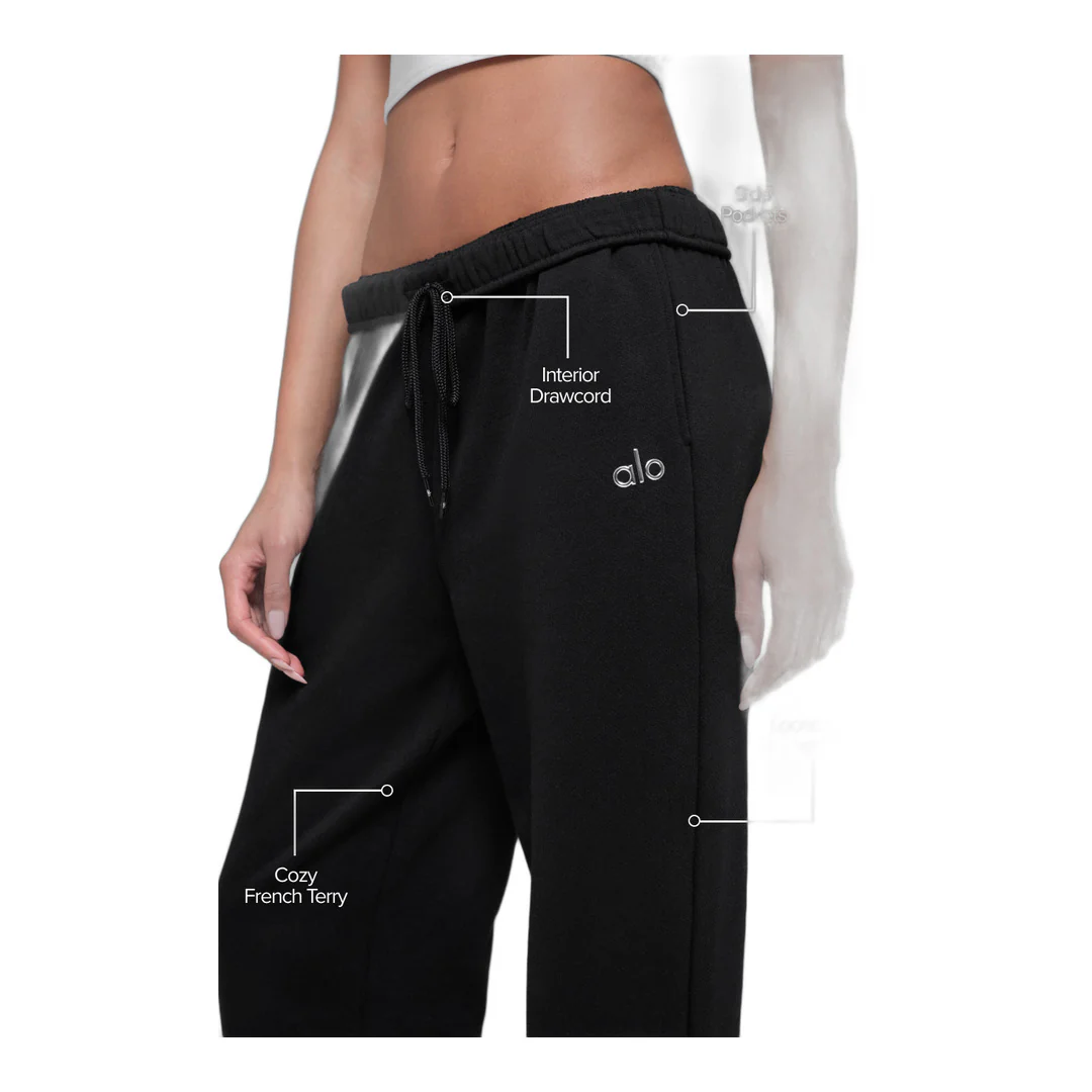 alo Accolade Sweatpant - Black - Image 2