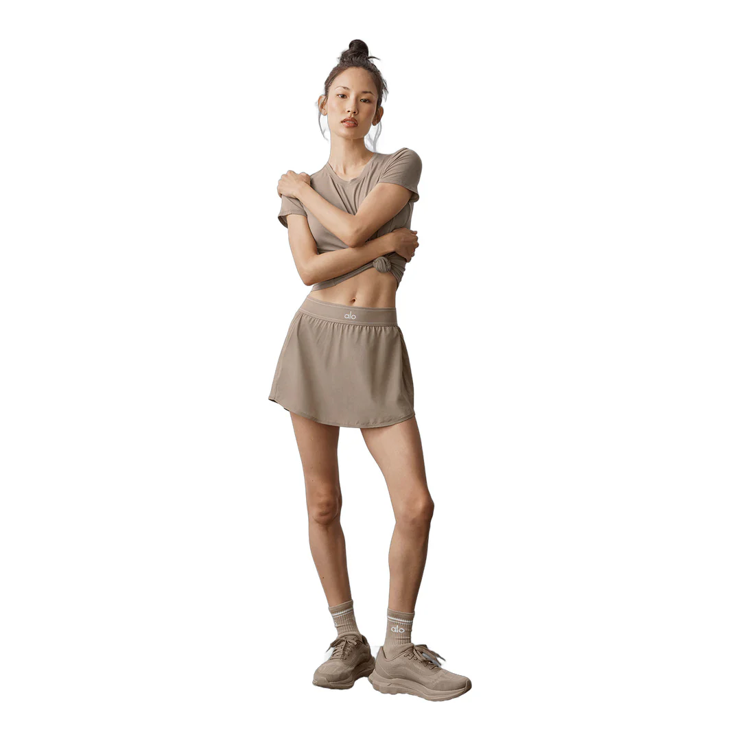 alo Match Point Tennis Skirt - Gravel - Image 6