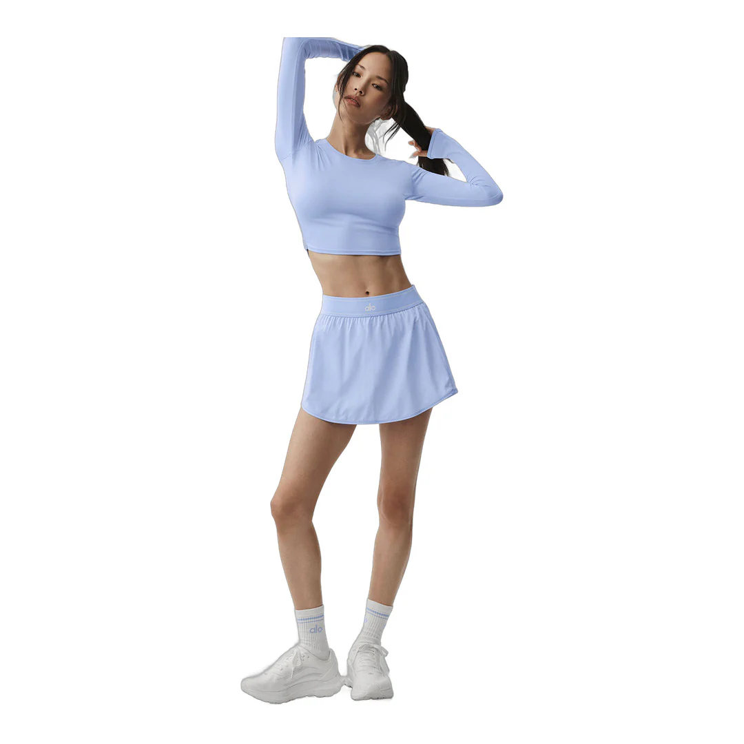 alo Match Point Tennis Skirt - Light Provence Blue - Image 4