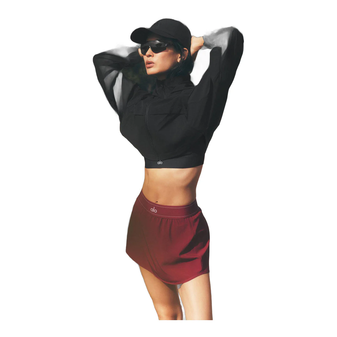 alo Match Point Tennis Skirt - Summer Romance Red