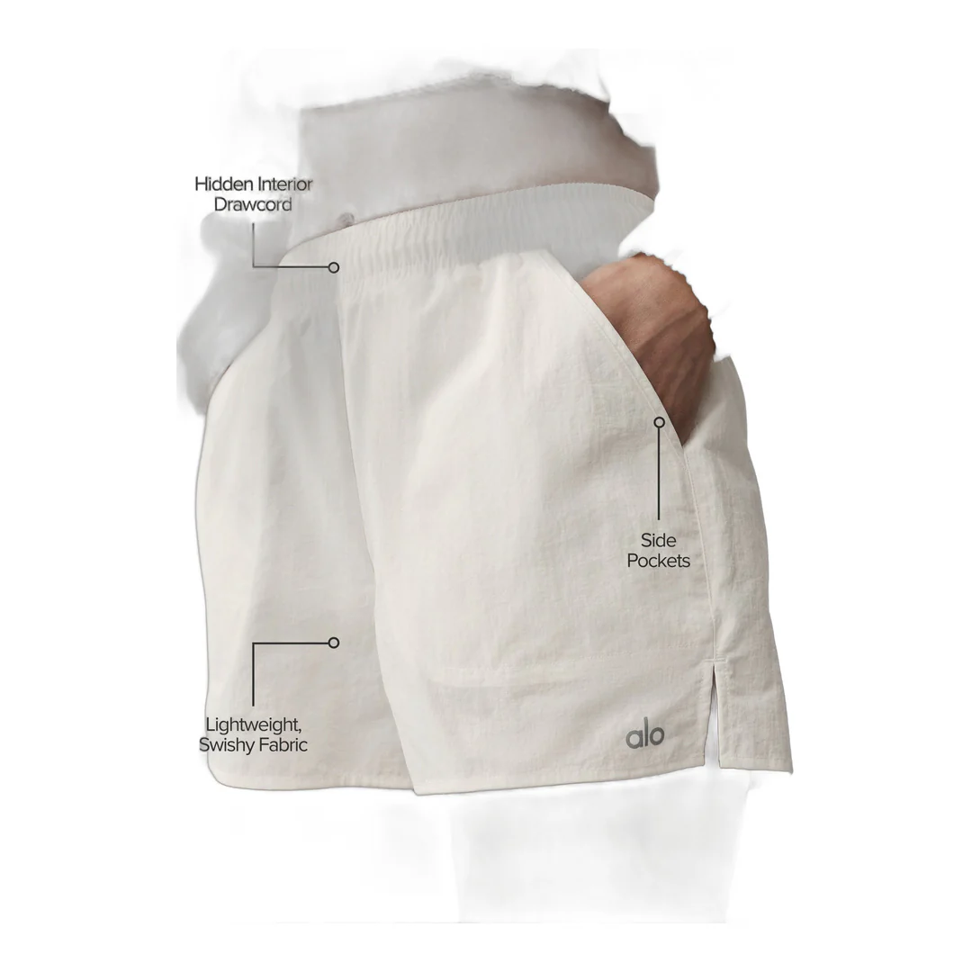 alo Alumni Short - Ivory - Image 2