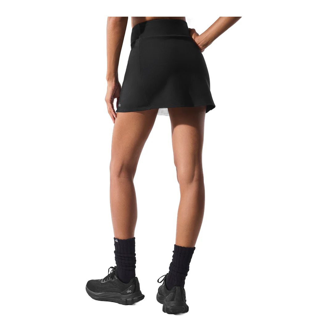 alo Airbrush High-Waist Good Form Tennis Skirt - Black - Image 2