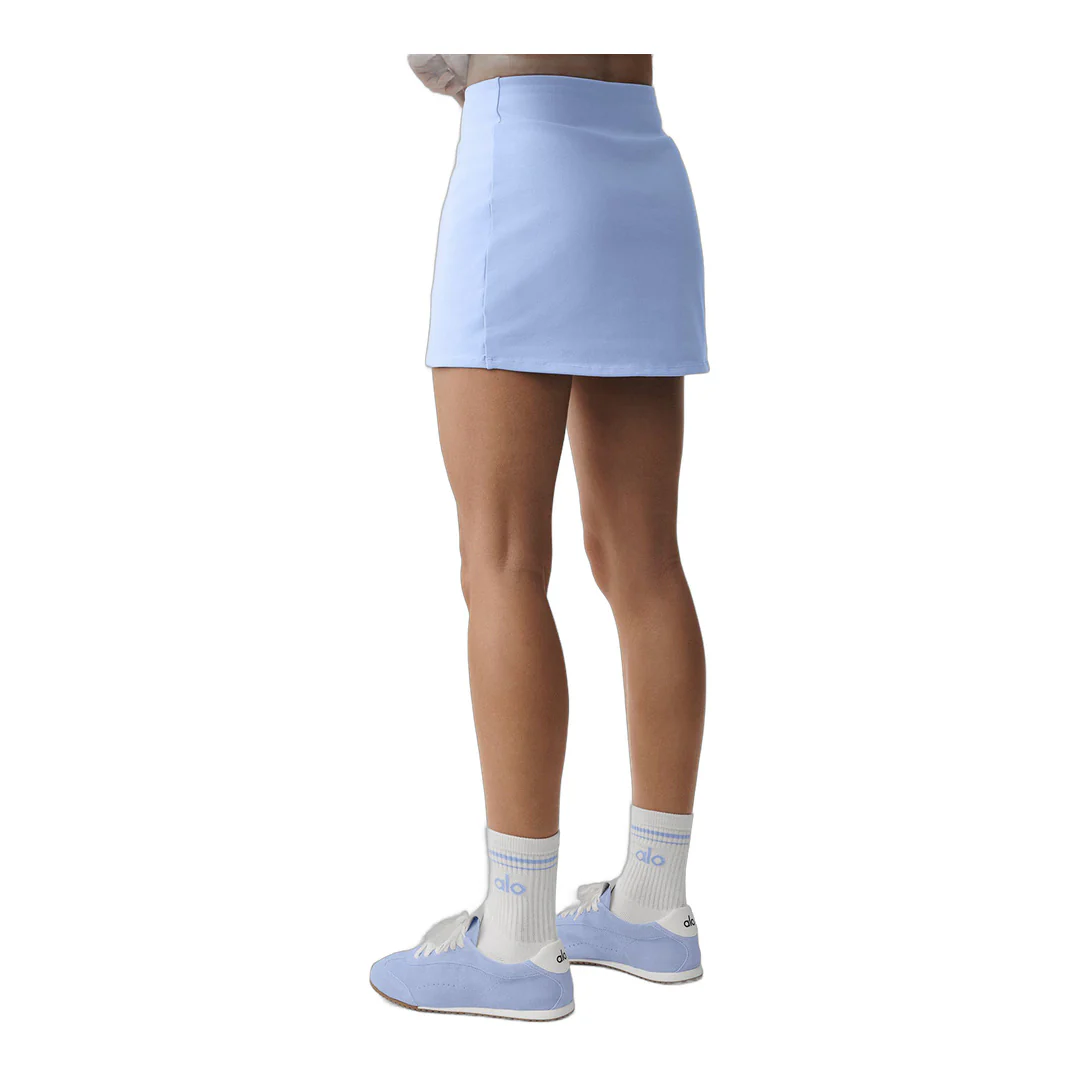 alo Airbrush High-Waist Good Form Tennis Skirt - Light Provence Blue - Image 4