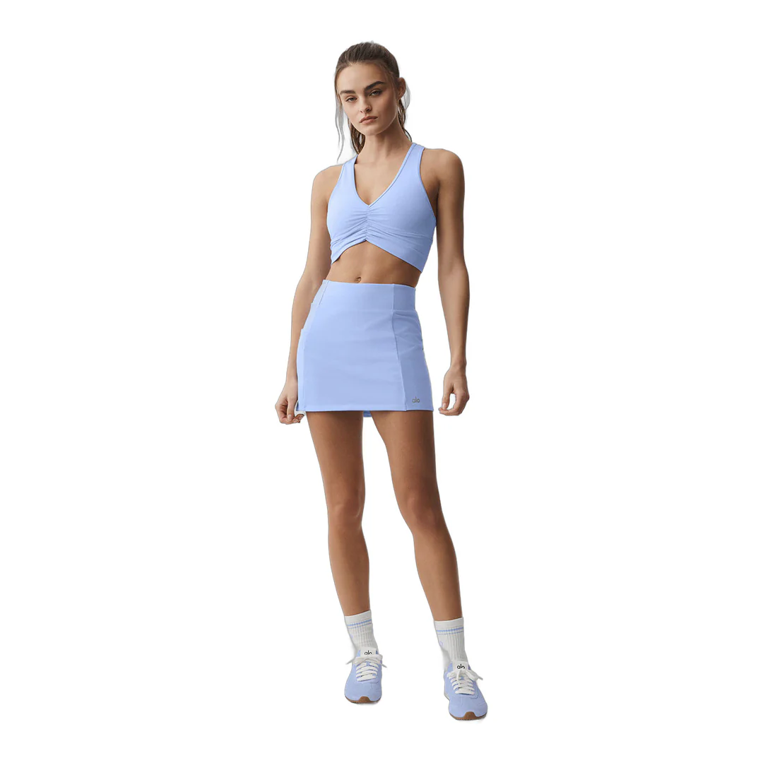 alo Airbrush High-Waist Good Form Tennis Skirt - Light Provence Blue - Image 5