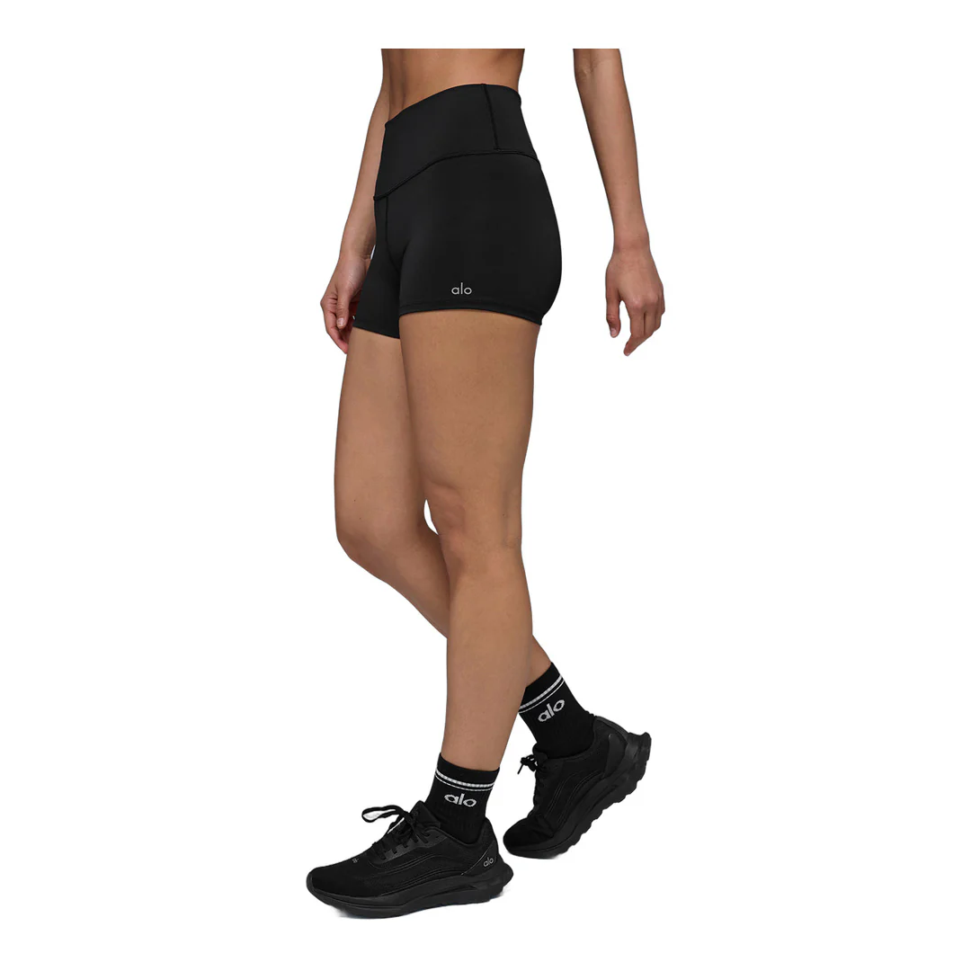 alo 3" High-Waist Airlift Short - Black - Image 3