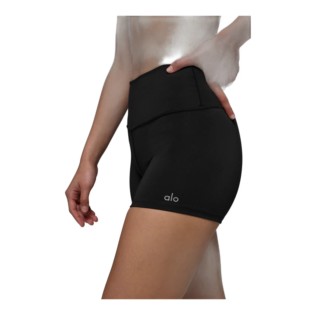 alo 3" High-Waist Airlift Short - Black - Image 4