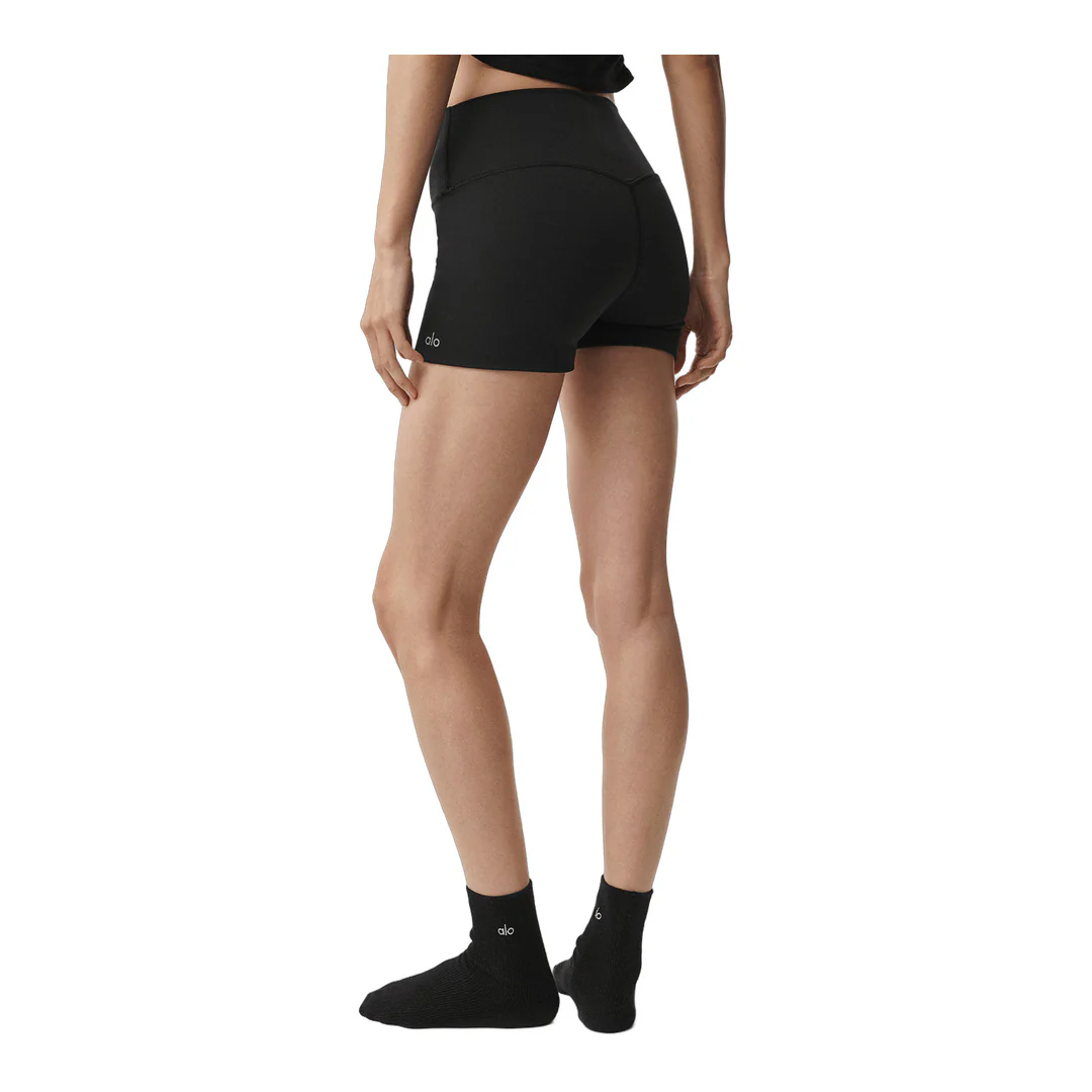 alo 3" Alosoft High-Waist Carefree Short - Black - Image 3