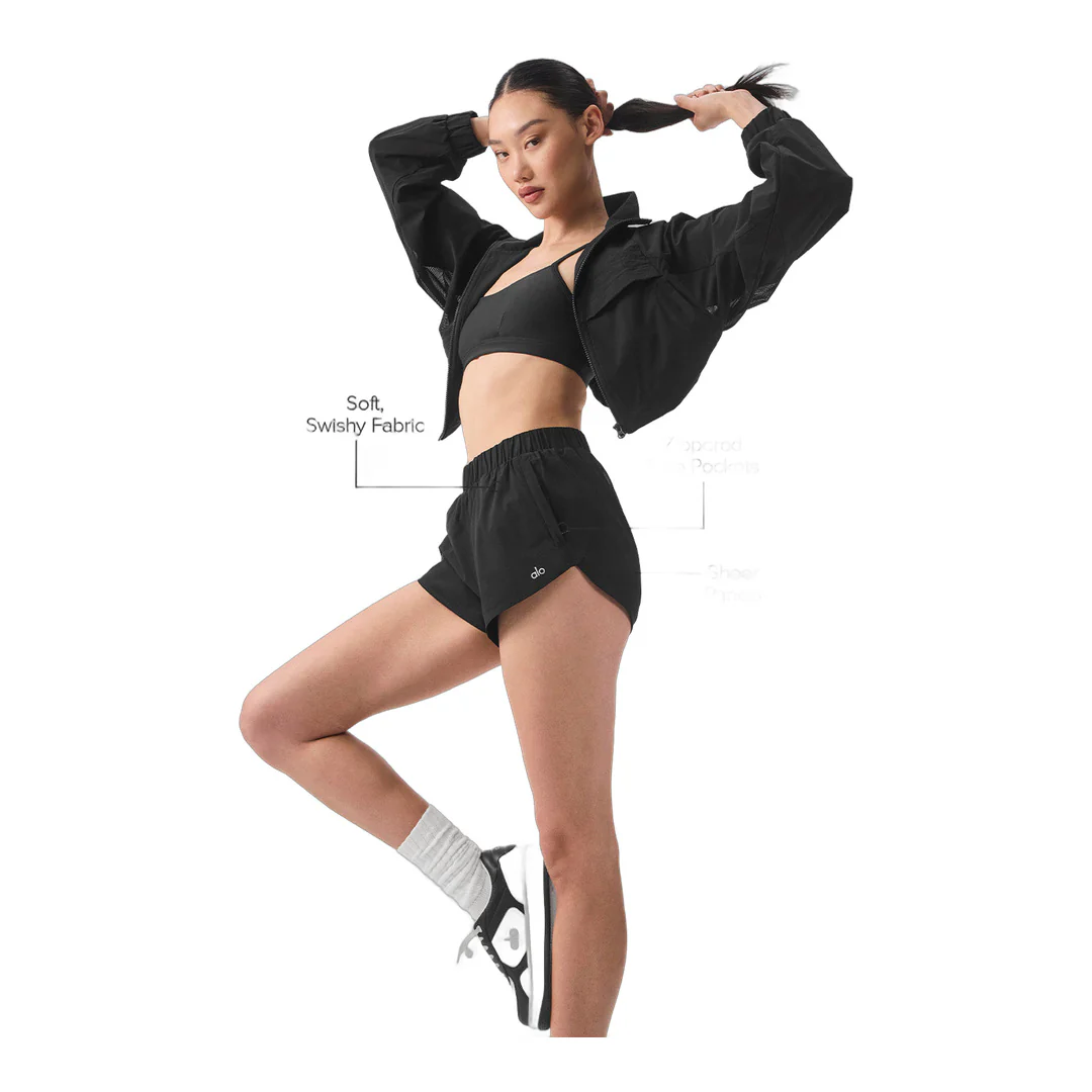 alo Playmaker Dolphin Short - Black - Image 2