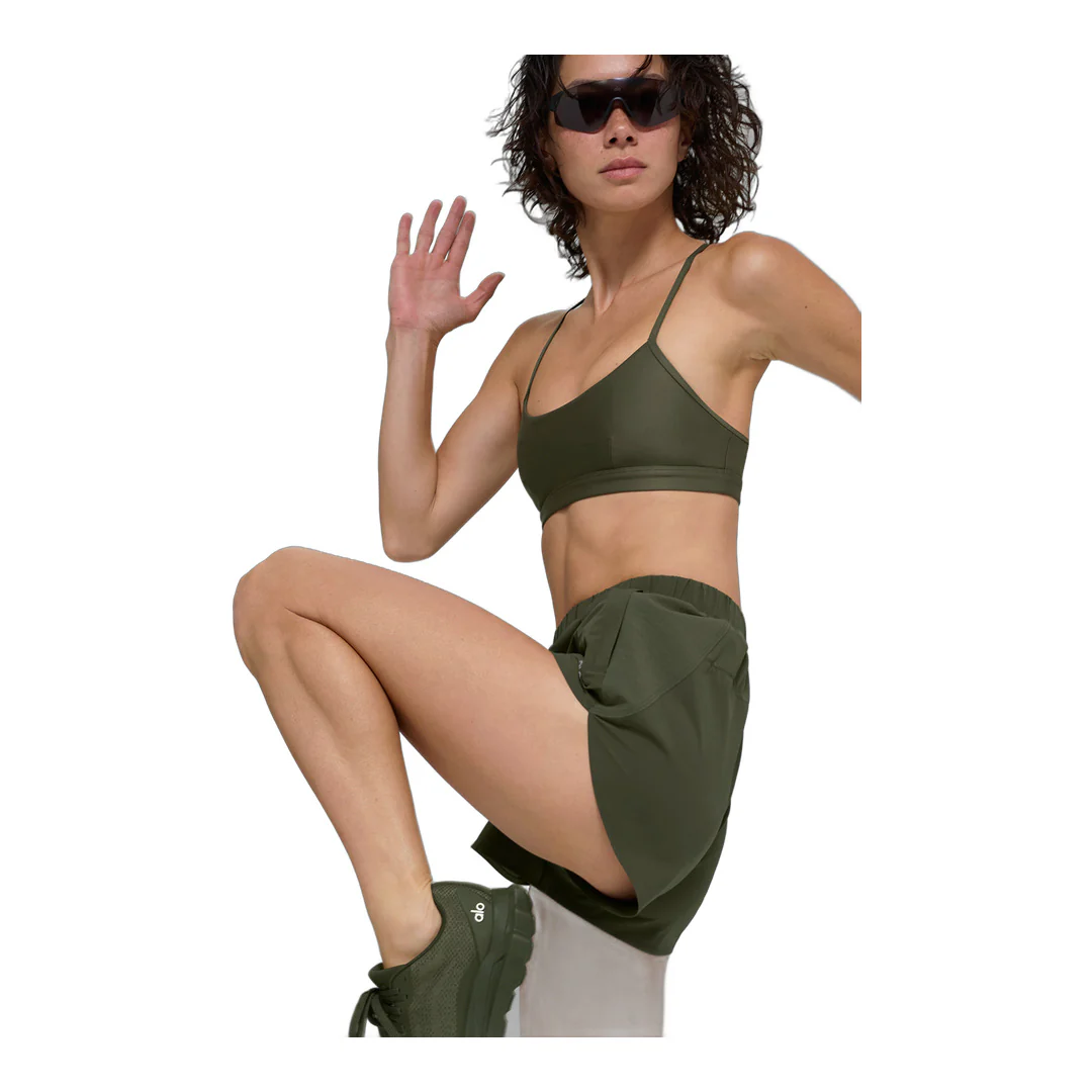 alo Playmaker Dolphin Short - Green Olive - Image 6
