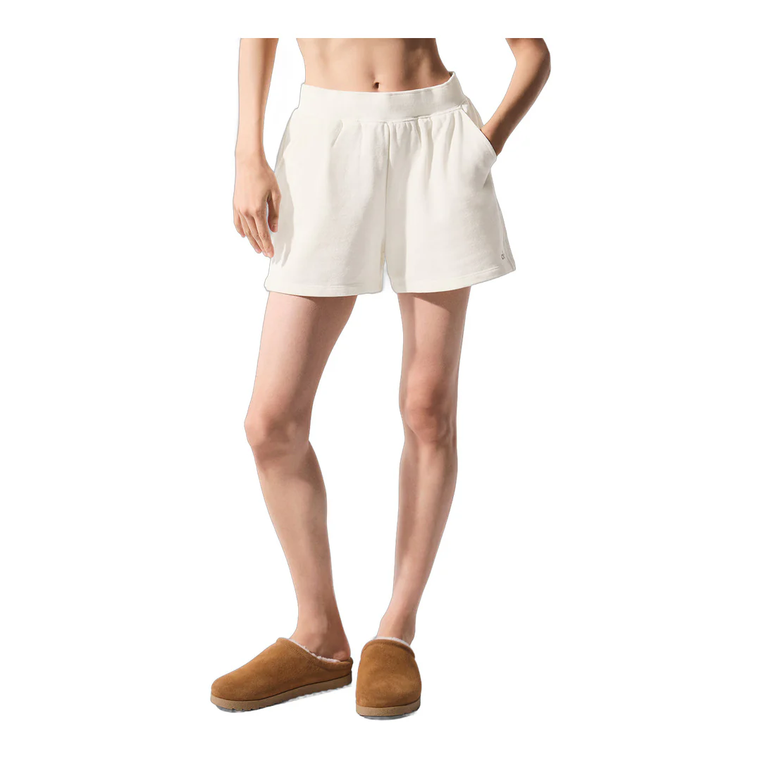 alo Low Key Sweat Short - Ivory - Image 2